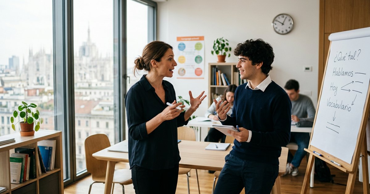 Impara lo spagnolo in aula a Milano Porta Nuova. Scegli il corso personalizzato con docenti madrelingua e programmi su misura per te.