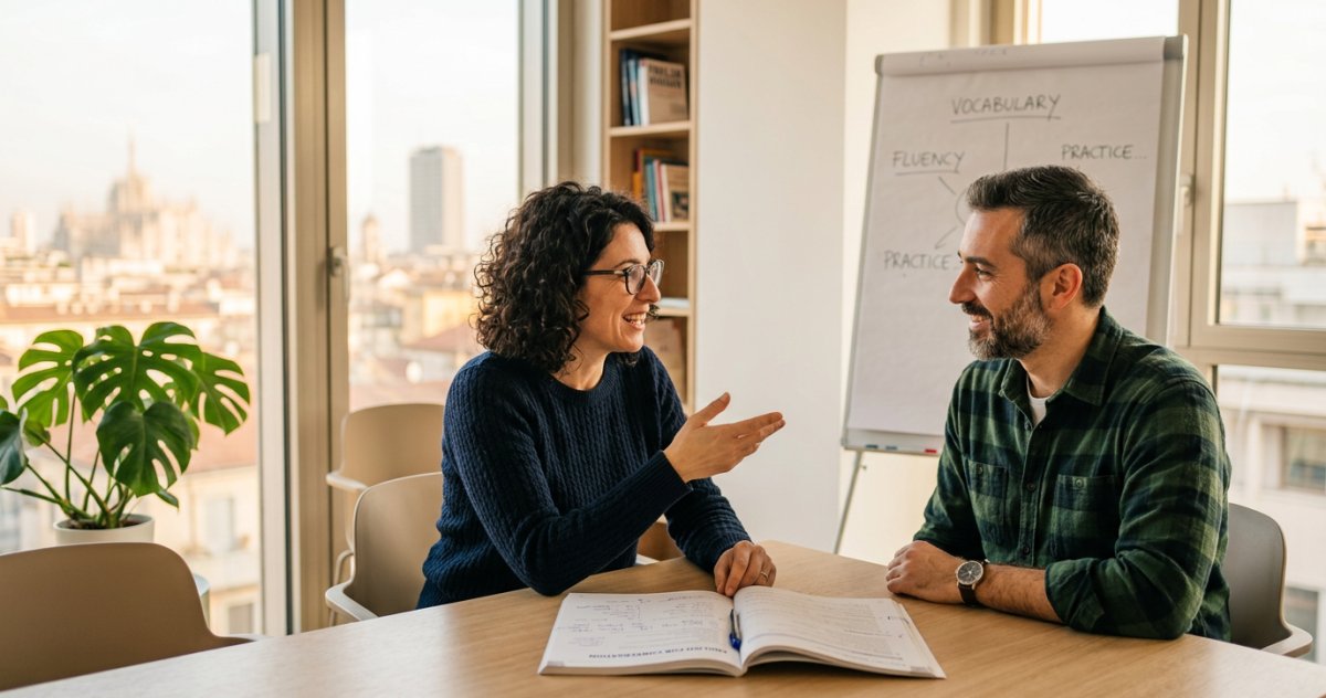 Perfeziona la tua fluidità scritta e orale dal vivo. Scopri il corso di inglese avanzato in sede a Milano Porta Garibaldi con programmi su misura.