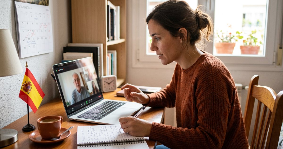 Accelera la tua crescita professionale. Impara lo spagnolo business online con lezioni live mirate per freelance e professionisti.