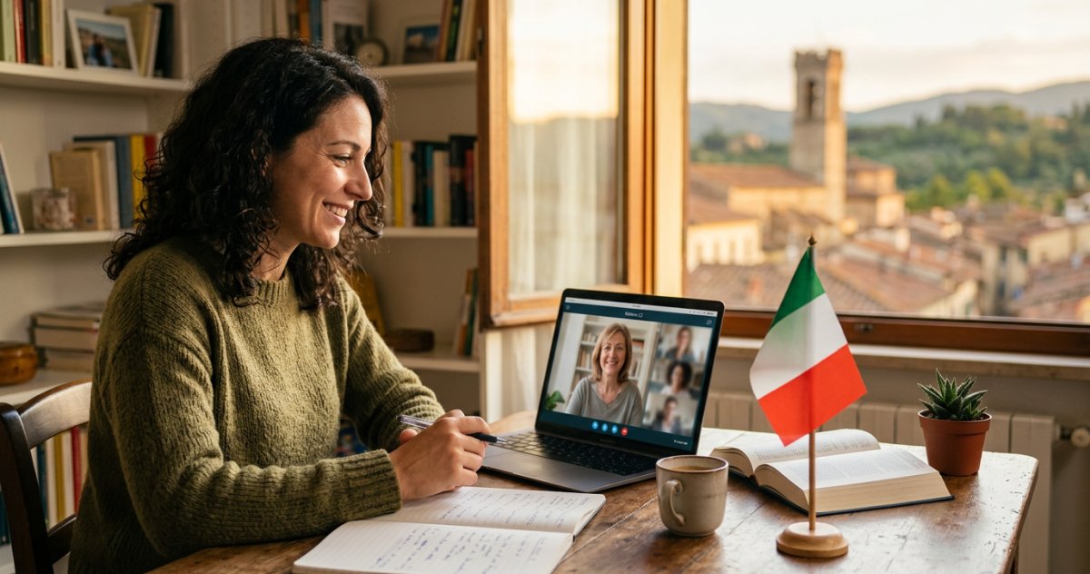 Impara l'italiano online senza stress. Scopri il corso live personalizzato dal livello A0 al C2 per vivere e lavorare al meglio in Italia.