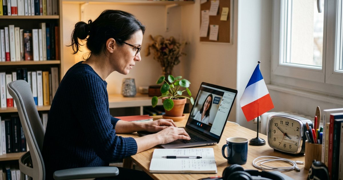 Raggiungi i tuoi obiettivi in tempi brevi. Scopri il corso di francese intensivo online live con simulazioni e programmi su misura.