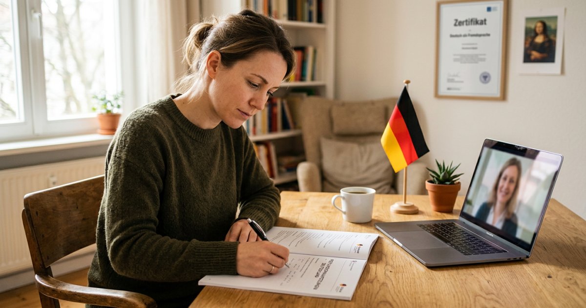 Supera l'esame ufficiale. Scopri i nostri corsi online live di preparazione al Goethe-Zertifikat e TestDaF con simulazioni d'esame mirate.